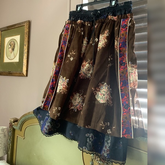 SOLD!____BNWOT COACH runway midi skirt patchwork - Picture 5 of 8